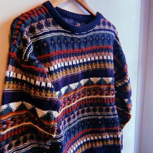 Vintage Multicolor Knit Sweater